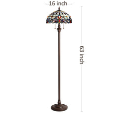 Capulina Tiffany Floor LampTraditional Art StyleStanding Lamp