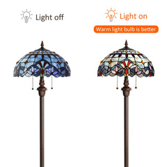 Capulina Tiffany Floor LampTraditional Art StyleStanding Lamp