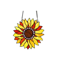 Capulina Sunflower Stained Glass Window Hangings