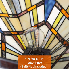 Capulina Tiffany Torchiere Floor Lamp Vintage Industrial Pole Mission Style