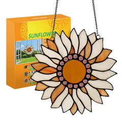 Capulina Sunflower Stained Glass Window Hangings