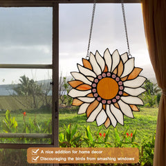 Capulina Sunflower Stained Glass Window Hangings
