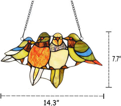 Capulina Stained Glass Window Hangings Birds Window Tiffany
