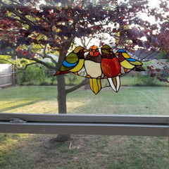 Capulina Stained Glass Window Hangings Birds Window Tiffany