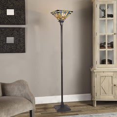 Capulina Tiffany Torchiere Floor Lamp Pole Antique Mission Style