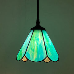 Cotoss Tiffany  Pendant Light 1 - Light7 inch hanging pendant plug in Pendant，Perfect for a bedroom nightstand