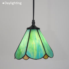 Cotoss Tiffany  Pendant Light 1 - Light7 inch hanging pendant plug in Pendant，Perfect for a bedroom nightstand