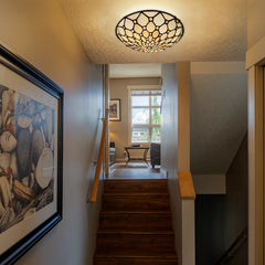 Tiffany Ceiling Lights Stained Glass Flush Mount Ceiling Light