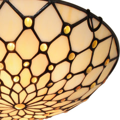 Tiffany Ceiling Lights Stained Glass Flush Mount Ceiling Light