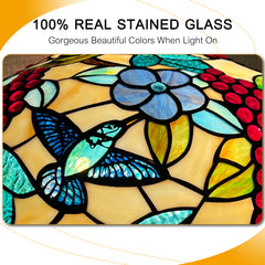 Tiffany Lamp Grapefruit Orange Stained Glass Table Lamp 3-Light