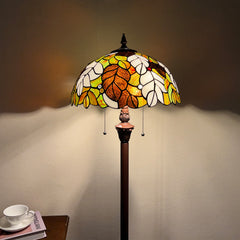 Tiffany Lamp 16" Large Stained Glass Floor Lamp for Living Room