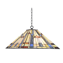 Capulina Large Tiffany Pendant Lights Stained Glass