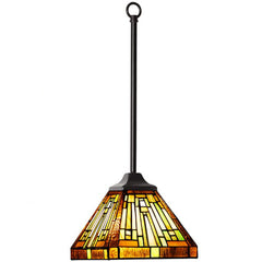 Capulina Tiffany Pendant Lights Wide Stained Glass