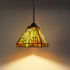 Capulina Tiffany Pendant Lights Wide Stained Glass