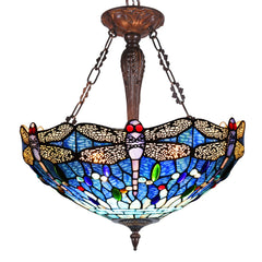 Capulina Tiffany Pendant Lights Ceiling Light Dragonfly Style