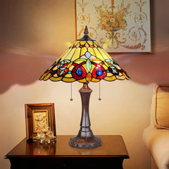 Capulina Tiffany Table Lamp Bedside Reading Lamp Victorian Style