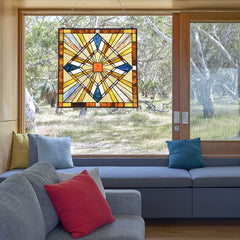 Capulina Mission Style Stained Glass Window Hangings