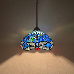 Capulina Tiffany Pendant Lights Stained Glass Hanging Lamp Dining Room