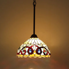 Capulina Tiffany Mini Pendant Light Wide Victorian Style