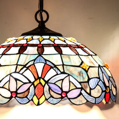 Capulina Tiffany Pendant Lights Stained Glass Hanging Lamp