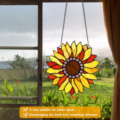 Capulina Sunflower Stained Glass Window Hangings